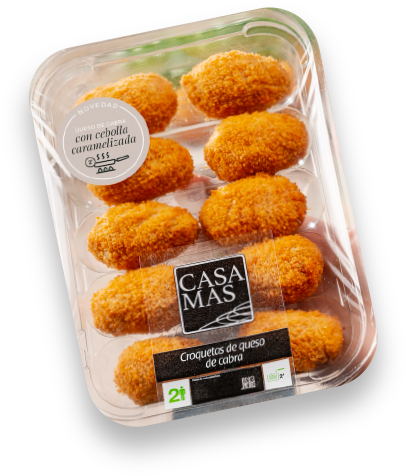 Producto Croquetas de queso de cabra con cebolla caramelizada