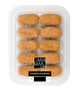 Croquetes de pollastre preparades