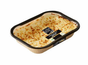 Lasaña de carne gratinada